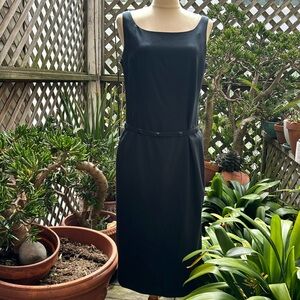 MARLOWE “Italian Elegance”, Navy, Summer Wool Dress Size 10/44. NWT Sleeveless